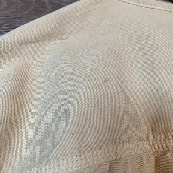 BDG Beige Utility Button Down Shirt Large Urban Outfitters Workwear - Picture 6 of 7